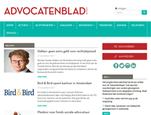 Tablet Screenshot of advocatenblad.nl